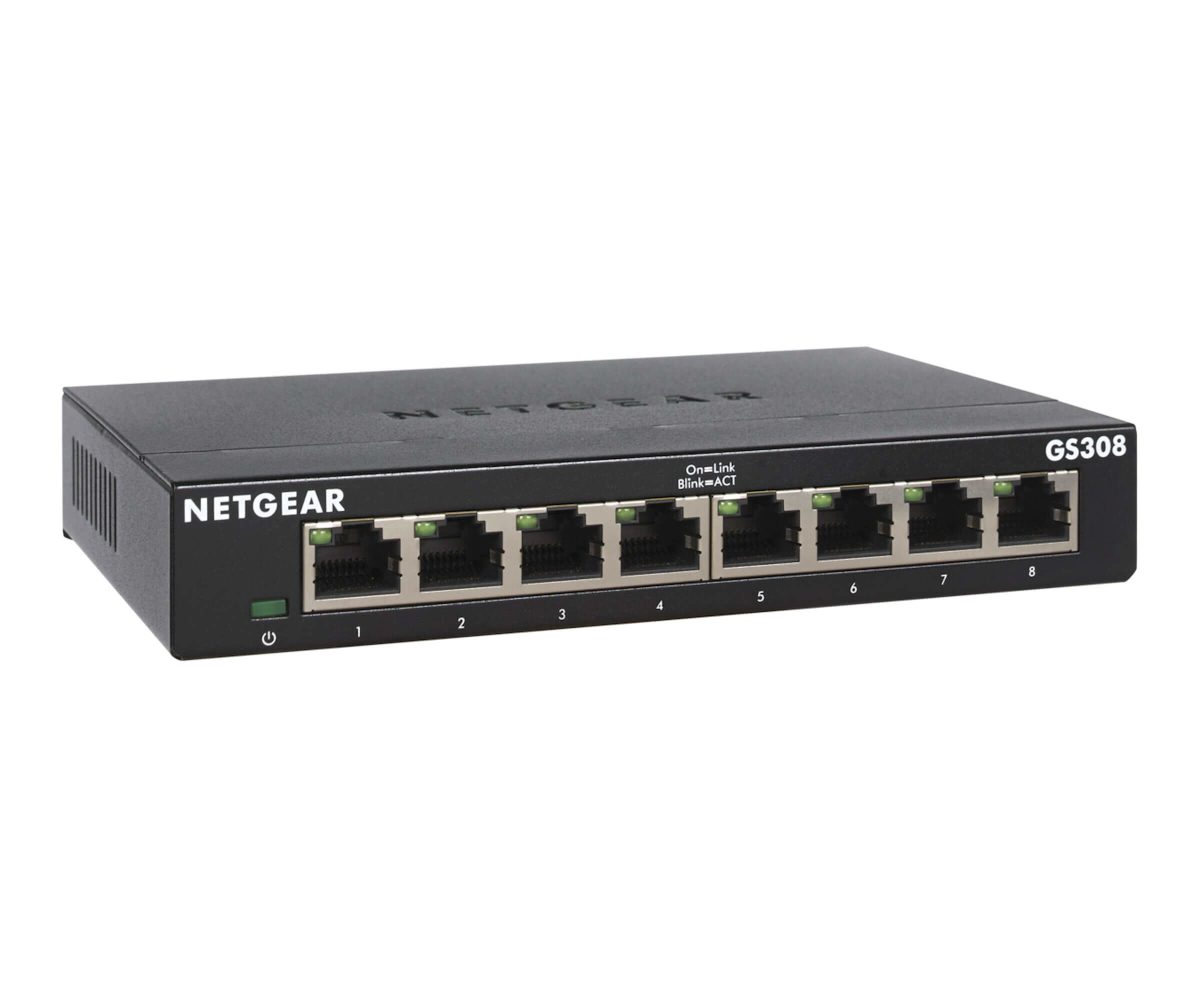 GS308 8 Port Gigabit Ethernet Unmanaged Switch