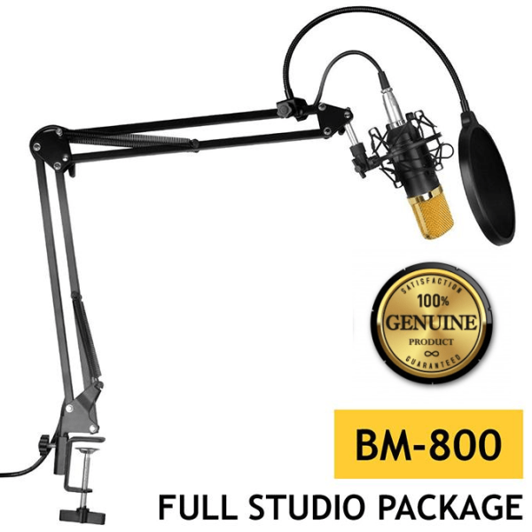 BM 800 Condenser Microphone Full Studio Package BM-800 Professional Condenser