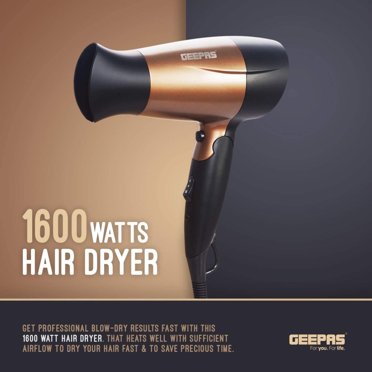 Geepas GHD 86028 Hair Dryer