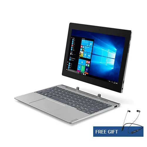 Lenovo IdeaPad D330 (82H0001VIN) Intel Celeron Detachable Laptop (Free - Lenovo HE05 Wireless Earphone)